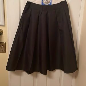 Black midi skirt